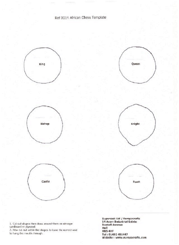 0014 African Chess Template